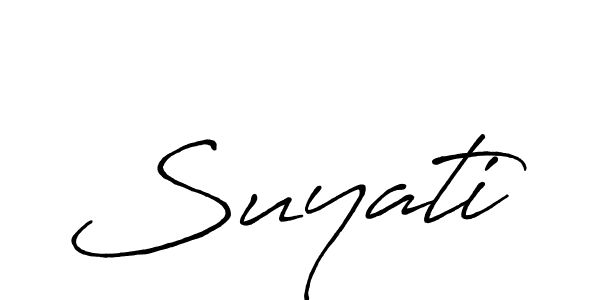 Suyati stylish signature style. Best Handwritten Sign (Antro_Vectra_Bolder) for my name. Handwritten Signature Collection Ideas for my name Suyati. Suyati signature style 7 images and pictures png