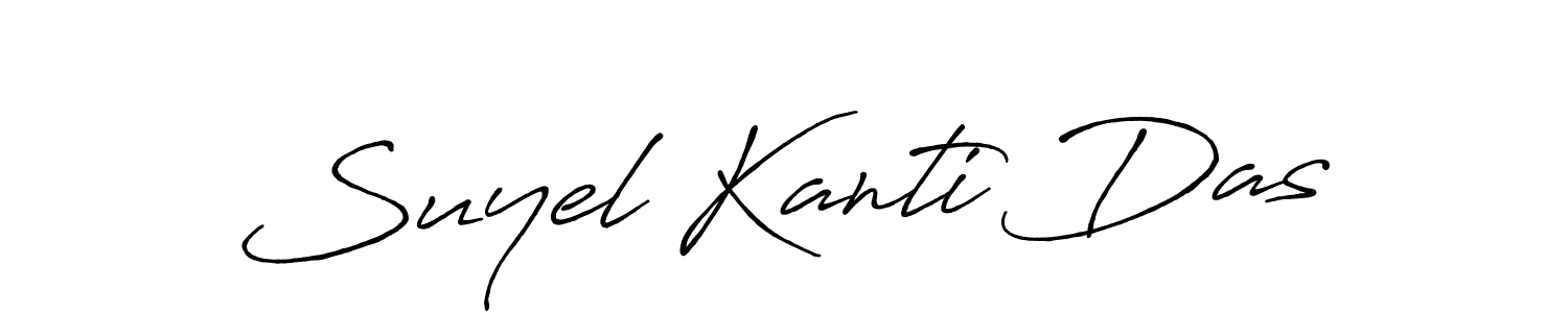 Make a beautiful signature design for name Suyel Kanti Das. With this signature (Antro_Vectra_Bolder) style, you can create a handwritten signature for free. Suyel Kanti Das signature style 7 images and pictures png