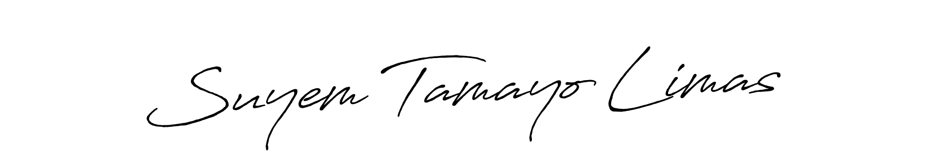 The best way (Antro_Vectra_Bolder) to make a short signature is to pick only two or three words in your name. The name Suyem Tamayo Limas include a total of six letters. For converting this name. Suyem Tamayo Limas signature style 7 images and pictures png