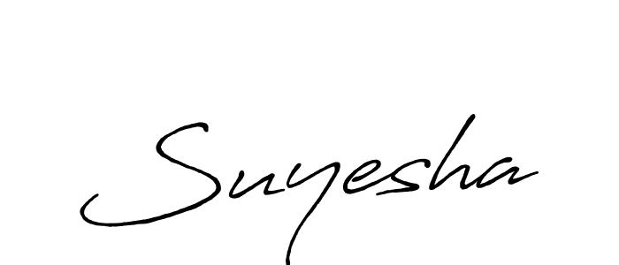 Design your own signature with our free online signature maker. With this signature software, you can create a handwritten (Antro_Vectra_Bolder) signature for name Suyesha. Suyesha signature style 7 images and pictures png