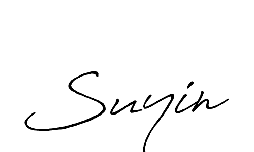 You should practise on your own different ways (Antro_Vectra_Bolder) to write your name (Suyin) in signature. don't let someone else do it for you. Suyin signature style 7 images and pictures png