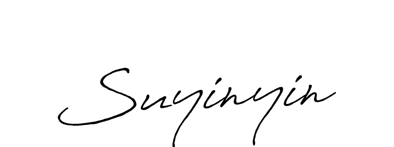 Create a beautiful signature design for name Suyinyin. With this signature (Antro_Vectra_Bolder) fonts, you can make a handwritten signature for free. Suyinyin signature style 7 images and pictures png