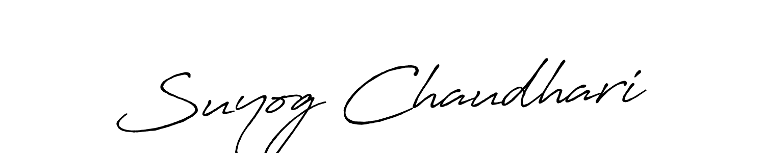 It looks lik you need a new signature style for name Suyog Chaudhari. Design unique handwritten (Antro_Vectra_Bolder) signature with our free signature maker in just a few clicks. Suyog Chaudhari signature style 7 images and pictures png