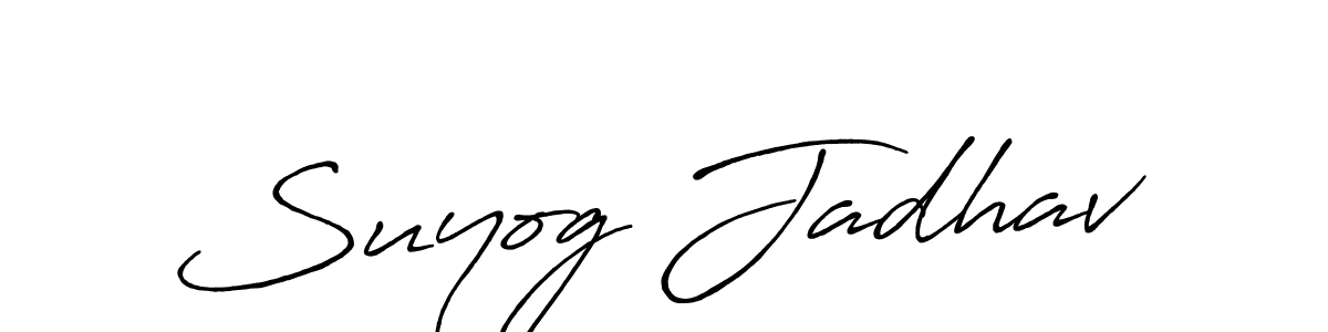 This is the best signature style for the Suyog Jadhav name. Also you like these signature font (Antro_Vectra_Bolder). Mix name signature. Suyog Jadhav signature style 7 images and pictures png