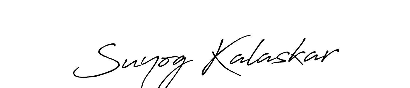 The best way (Antro_Vectra_Bolder) to make a short signature is to pick only two or three words in your name. The name Suyog Kalaskar include a total of six letters. For converting this name. Suyog Kalaskar signature style 7 images and pictures png