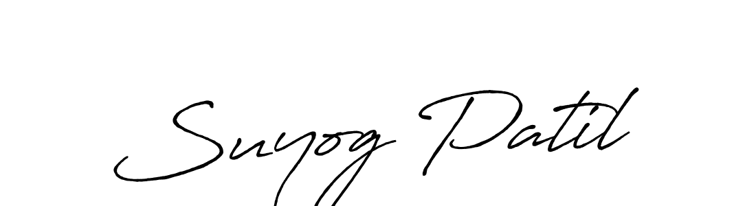 Antro_Vectra_Bolder is a professional signature style that is perfect for those who want to add a touch of class to their signature. It is also a great choice for those who want to make their signature more unique. Get Suyog Patil name to fancy signature for free. Suyog Patil signature style 7 images and pictures png