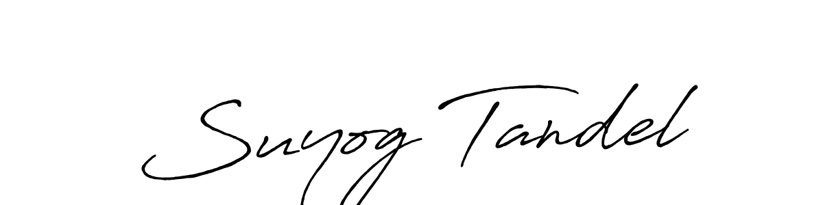 You can use this online signature creator to create a handwritten signature for the name Suyog Tandel. This is the best online autograph maker. Suyog Tandel signature style 7 images and pictures png