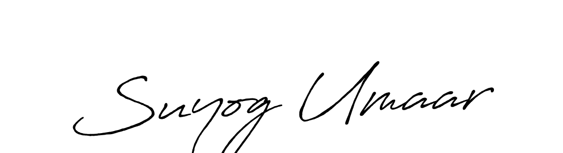 The best way (Antro_Vectra_Bolder) to make a short signature is to pick only two or three words in your name. The name Suyog Umaar include a total of six letters. For converting this name. Suyog Umaar signature style 7 images and pictures png