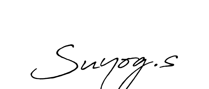 How to make Suyog.s signature? Antro_Vectra_Bolder is a professional autograph style. Create handwritten signature for Suyog.s name. Suyog.s signature style 7 images and pictures png