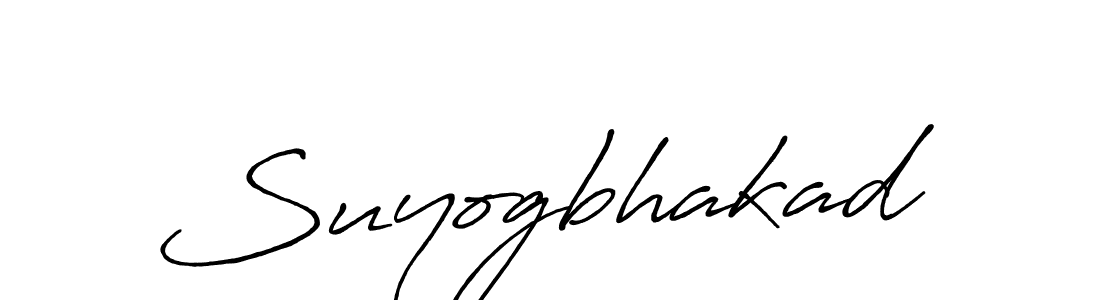Design your own signature with our free online signature maker. With this signature software, you can create a handwritten (Antro_Vectra_Bolder) signature for name Suyogbhakad. Suyogbhakad signature style 7 images and pictures png