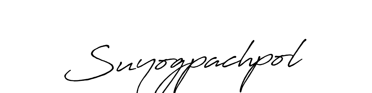 Use a signature maker to create a handwritten signature online. With this signature software, you can design (Antro_Vectra_Bolder) your own signature for name Suyogpachpol. Suyogpachpol signature style 7 images and pictures png