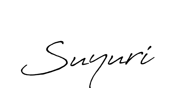 How to make Suyuri signature? Antro_Vectra_Bolder is a professional autograph style. Create handwritten signature for Suyuri name. Suyuri signature style 7 images and pictures png