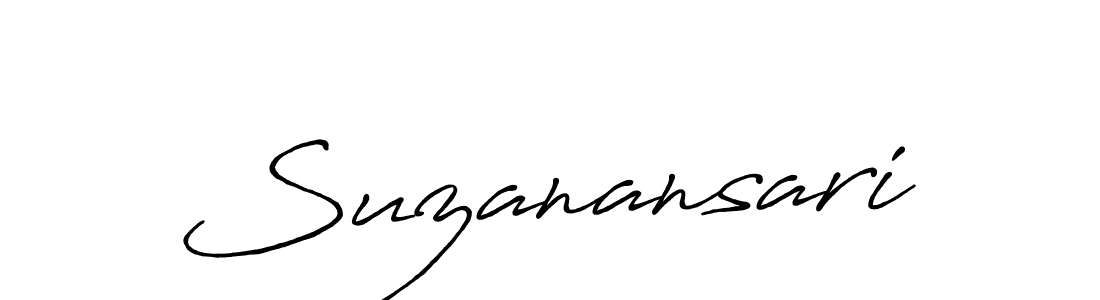 Suzanansari stylish signature style. Best Handwritten Sign (Antro_Vectra_Bolder) for my name. Handwritten Signature Collection Ideas for my name Suzanansari. Suzanansari signature style 7 images and pictures png