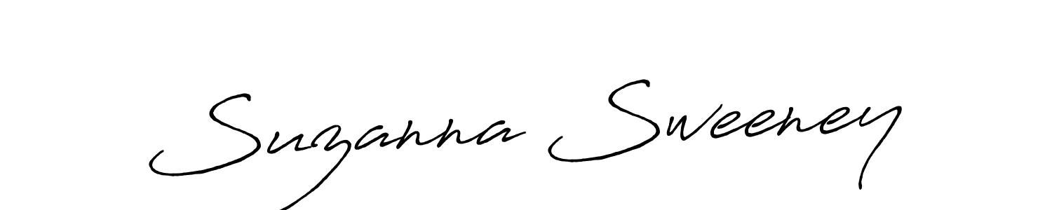 Suzanna Sweeney stylish signature style. Best Handwritten Sign (Antro_Vectra_Bolder) for my name. Handwritten Signature Collection Ideas for my name Suzanna Sweeney. Suzanna Sweeney signature style 7 images and pictures png
