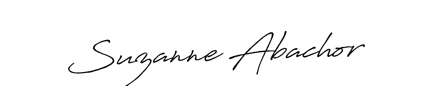 The best way (Antro_Vectra_Bolder) to make a short signature is to pick only two or three words in your name. The name Suzanne Abachor include a total of six letters. For converting this name. Suzanne Abachor signature style 7 images and pictures png
