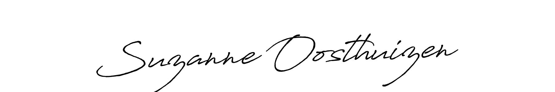 Suzanne Oosthuizen stylish signature style. Best Handwritten Sign (Antro_Vectra_Bolder) for my name. Handwritten Signature Collection Ideas for my name Suzanne Oosthuizen. Suzanne Oosthuizen signature style 7 images and pictures png