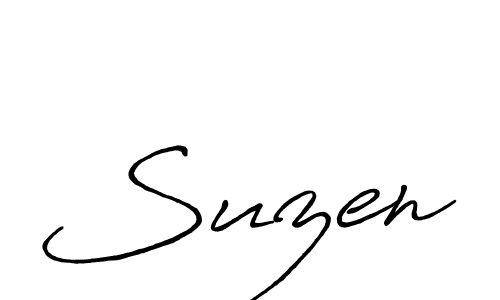 Make a beautiful signature design for name Suzen. Use this online signature maker to create a handwritten signature for free. Suzen signature style 7 images and pictures png