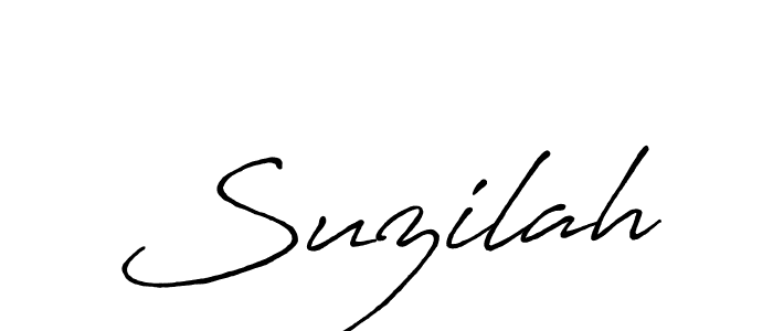 Antro_Vectra_Bolder is a professional signature style that is perfect for those who want to add a touch of class to their signature. It is also a great choice for those who want to make their signature more unique. Get Suzilah name to fancy signature for free. Suzilah signature style 7 images and pictures png