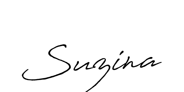 You should practise on your own different ways (Antro_Vectra_Bolder) to write your name (Suzina) in signature. don't let someone else do it for you. Suzina signature style 7 images and pictures png