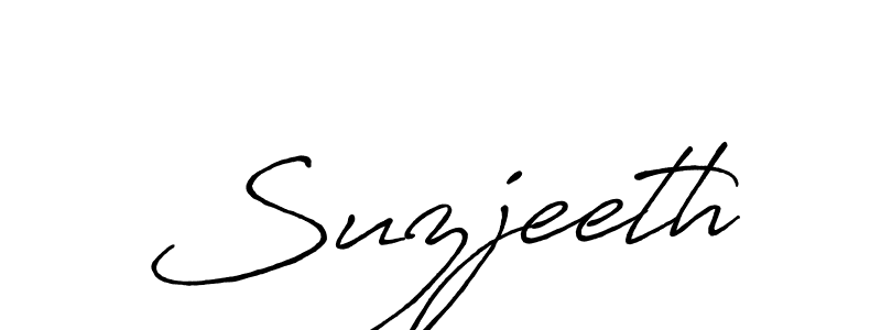 Once you've used our free online signature maker to create your best signature Antro_Vectra_Bolder style, it's time to enjoy all of the benefits that Suzjeeth name signing documents. Suzjeeth signature style 7 images and pictures png