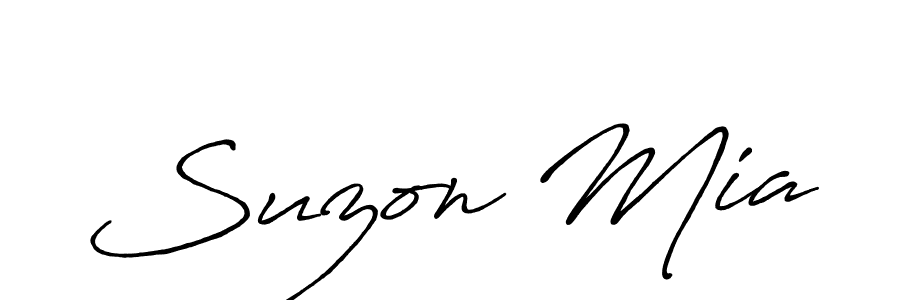 Best and Professional Signature Style for Suzon Mia. Antro_Vectra_Bolder Best Signature Style Collection. Suzon Mia signature style 7 images and pictures png