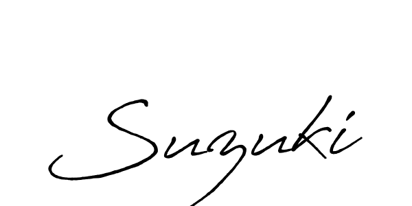 Also we have Suzuki name is the best signature style. Create professional handwritten signature collection using Antro_Vectra_Bolder autograph style. Suzuki signature style 7 images and pictures png
