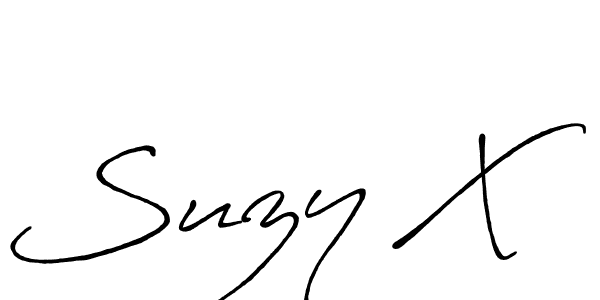 It looks lik you need a new signature style for name Suzy X. Design unique handwritten (Antro_Vectra_Bolder) signature with our free signature maker in just a few clicks. Suzy X signature style 7 images and pictures png