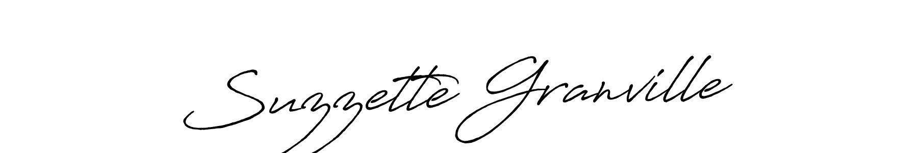 How to make Suzzette Granville signature? Antro_Vectra_Bolder is a professional autograph style. Create handwritten signature for Suzzette Granville name. Suzzette Granville signature style 7 images and pictures png