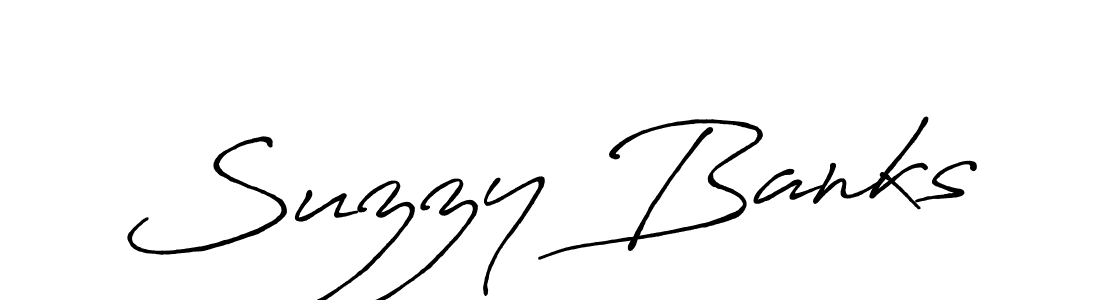 How to make Suzzy Banks signature? Antro_Vectra_Bolder is a professional autograph style. Create handwritten signature for Suzzy Banks name. Suzzy Banks signature style 7 images and pictures png