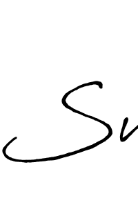 You should practise on your own different ways (Antro_Vectra_Bolder) to write your name (Sv) in signature. don't let someone else do it for you. Sv signature style 7 images and pictures png