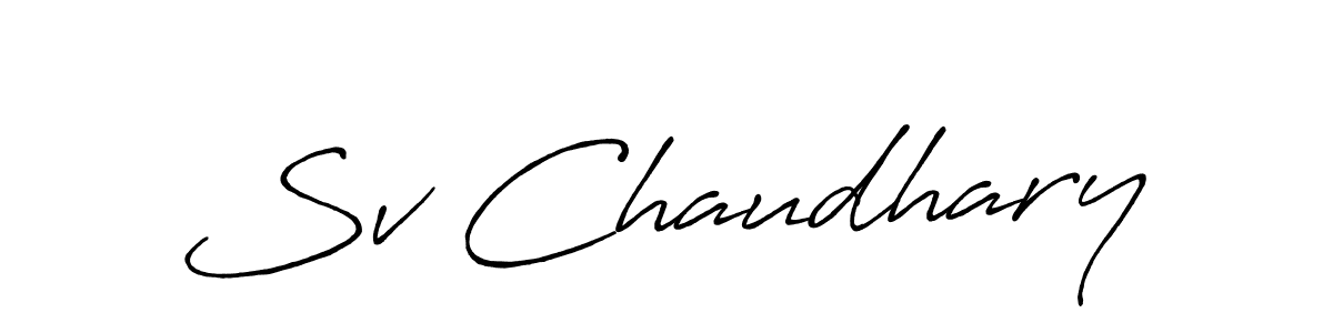 Best and Professional Signature Style for Sv Chaudhary. Antro_Vectra_Bolder Best Signature Style Collection. Sv Chaudhary signature style 7 images and pictures png