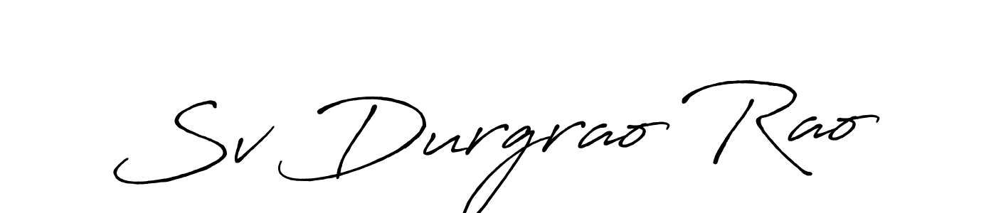 Here are the top 10 professional signature styles for the name Sv Durgrao Rao. These are the best autograph styles you can use for your name. Sv Durgrao Rao signature style 7 images and pictures png