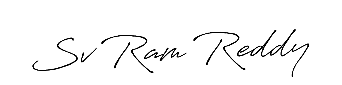 Make a beautiful signature design for name Sv Ram Reddy. Use this online signature maker to create a handwritten signature for free. Sv Ram Reddy signature style 7 images and pictures png