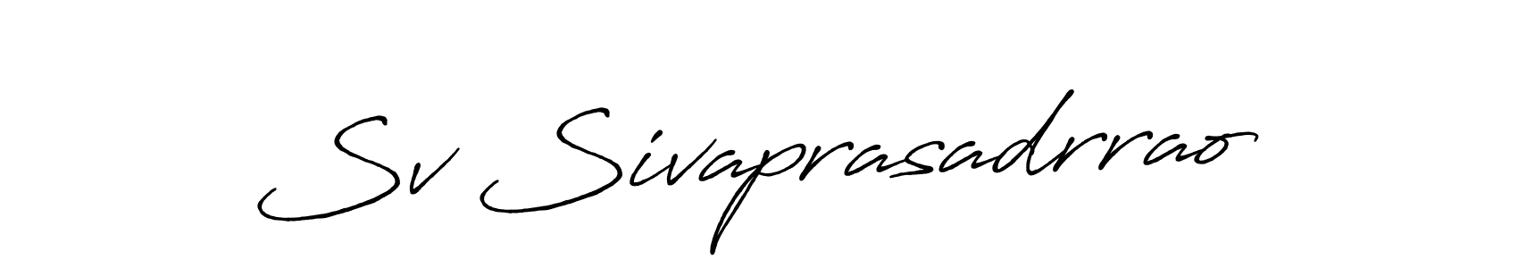 Design your own signature with our free online signature maker. With this signature software, you can create a handwritten (Antro_Vectra_Bolder) signature for name Sv Sivaprasadrrao. Sv Sivaprasadrrao signature style 7 images and pictures png