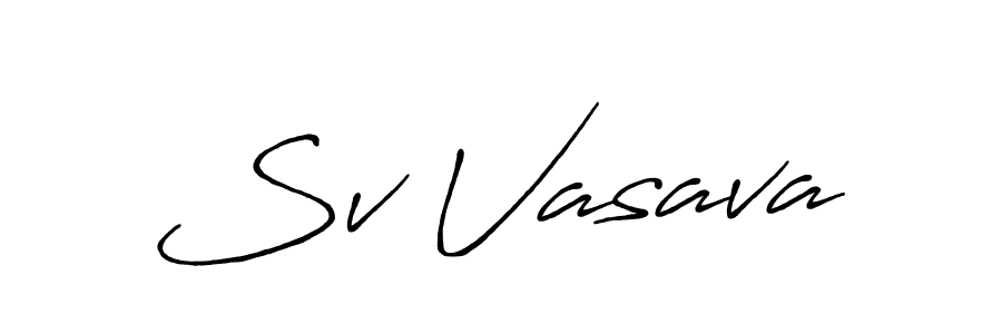 Here are the top 10 professional signature styles for the name Sv Vasava. These are the best autograph styles you can use for your name. Sv Vasava signature style 7 images and pictures png