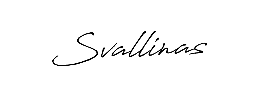 Create a beautiful signature design for name Svallinas. With this signature (Antro_Vectra_Bolder) fonts, you can make a handwritten signature for free. Svallinas signature style 7 images and pictures png