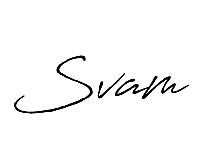 Antro_Vectra_Bolder is a professional signature style that is perfect for those who want to add a touch of class to their signature. It is also a great choice for those who want to make their signature more unique. Get Svam name to fancy signature for free. Svam signature style 7 images and pictures png