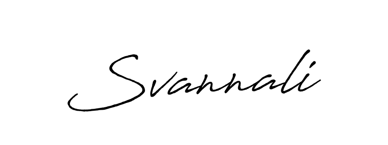 Create a beautiful signature design for name Svannali. With this signature (Antro_Vectra_Bolder) fonts, you can make a handwritten signature for free. Svannali signature style 7 images and pictures png