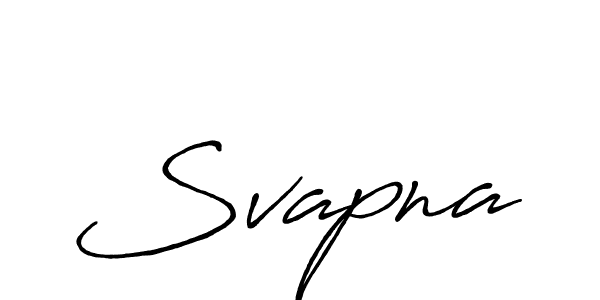 Svapna stylish signature style. Best Handwritten Sign (Antro_Vectra_Bolder) for my name. Handwritten Signature Collection Ideas for my name Svapna. Svapna signature style 7 images and pictures png