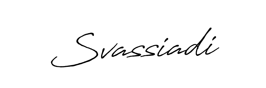 How to make Svassiadi signature? Antro_Vectra_Bolder is a professional autograph style. Create handwritten signature for Svassiadi name. Svassiadi signature style 7 images and pictures png