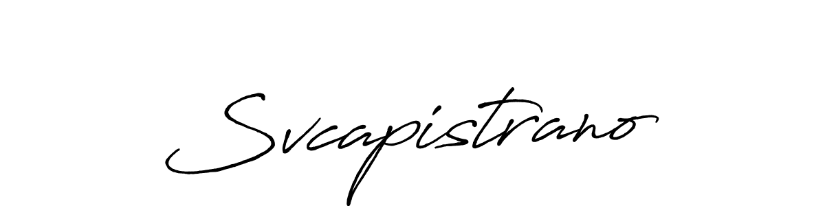 Design your own signature with our free online signature maker. With this signature software, you can create a handwritten (Antro_Vectra_Bolder) signature for name Svcapistrano. Svcapistrano signature style 7 images and pictures png