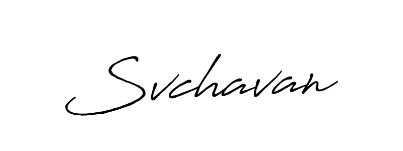 Create a beautiful signature design for name Svchavan. With this signature (Antro_Vectra_Bolder) fonts, you can make a handwritten signature for free. Svchavan signature style 7 images and pictures png