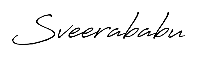 It looks like you need a new signature style for name Sveerababu. Design unique handwritten (Antro_Vectra_Bolder) signature with our free signature maker in just a few clicks. Sveerababu signature style 7 images and pictures png