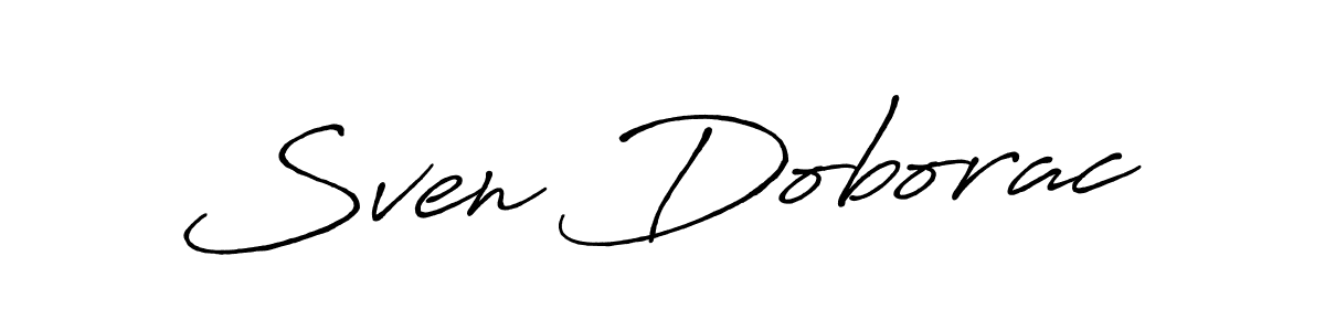 Use a signature maker to create a handwritten signature online. With this signature software, you can design (Antro_Vectra_Bolder) your own signature for name Sven Doborac. Sven Doborac signature style 7 images and pictures png