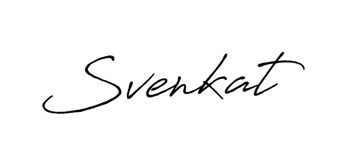 Svenkat stylish signature style. Best Handwritten Sign (Antro_Vectra_Bolder) for my name. Handwritten Signature Collection Ideas for my name Svenkat. Svenkat signature style 7 images and pictures png