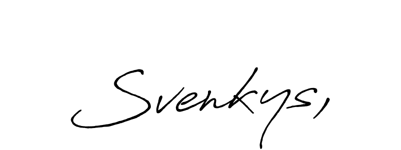 Similarly Antro_Vectra_Bolder is the best handwritten signature design. Signature creator online .You can use it as an online autograph creator for name Svenkys,. Svenkys, signature style 7 images and pictures png