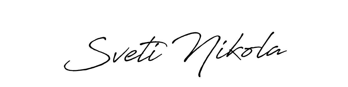 Once you've used our free online signature maker to create your best signature Antro_Vectra_Bolder style, it's time to enjoy all of the benefits that Sveti Nikola name signing documents. Sveti Nikola signature style 7 images and pictures png