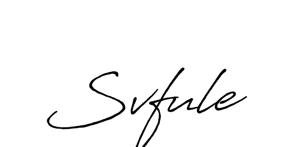 How to make Svfule signature? Antro_Vectra_Bolder is a professional autograph style. Create handwritten signature for Svfule name. Svfule signature style 7 images and pictures png