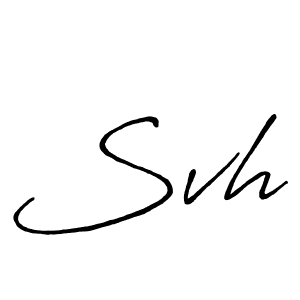 Also You can easily find your signature by using the search form. We will create Svh name handwritten signature images for you free of cost using Antro_Vectra_Bolder sign style. Svh signature style 7 images and pictures png