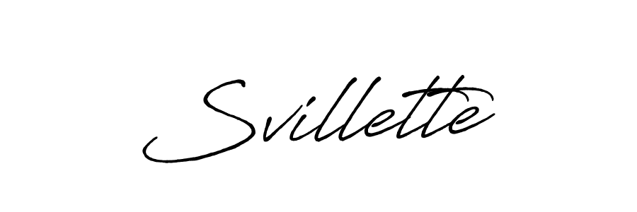 Also we have Svillette name is the best signature style. Create professional handwritten signature collection using Antro_Vectra_Bolder autograph style. Svillette signature style 7 images and pictures png